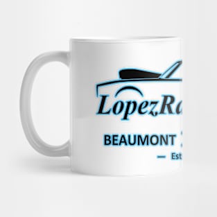 2021 LopezRacing.com Light Background Logo Mug